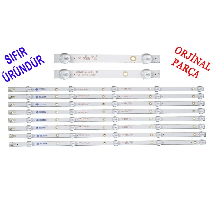 DIJITSU 55DS7700 LED BAR, PANEL LEDLERİ, 55DS7700 BACKLIGHT, K550WDC1 A2, K550WDC1 A1,